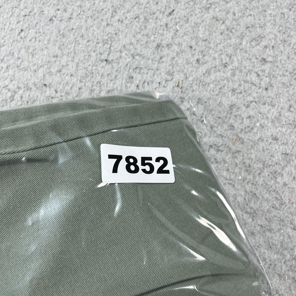 Pistola Pants Womens 30 Green Twill Wide Leg Utility Button Fly Casual Ankle - Picture 7 of 7